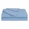 Soren 250 Thread Count Cotton Sheet Set Blue 2 Soren 250 Thread Count Cotton Sheet Set Blue -Bed Linen store 602906 C 0400 00