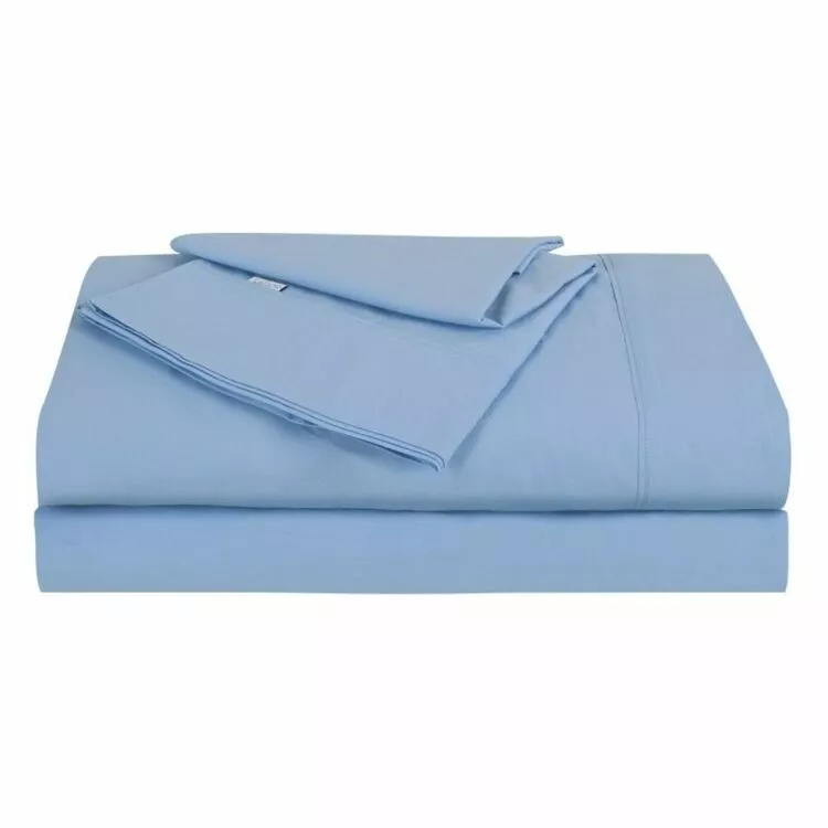 Soren 250 Thread Count Cotton Sheet Set Blue 3 Soren 250 Thread Count Cotton Sheet Set Blue