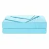 Soren Chevron Embossed Microfibre Sheet Set Aqua