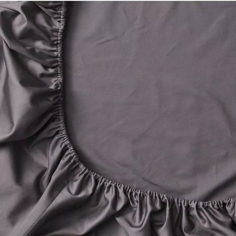 Elysian 500 Thread Count Egyptian Cotton Fitted Sheet Charcoal 3 Elysian 500 Thread Count Egyptian Cotton Fitted Sheet Charcoal