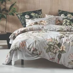 Linen House Bolero Cotton Quilt Cover Set Smoke