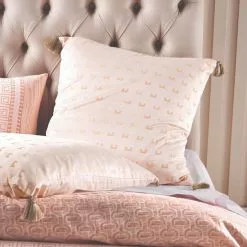 Linen House Cinzia European Pillowcase 65x65cm Brandy European