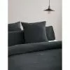 Linen House Providence Waffle 65x65cm European Pillowcase Charcoal European