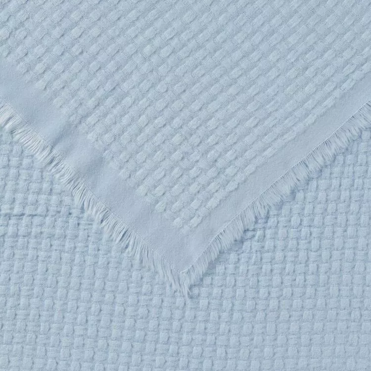Soren Nikki 130 X 170 Cm Honeycomb Throw Blue 3 Soren Nikki 130 X 170 Cm Honeycomb Throw Blue