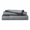 Ramesses 1800 Thread Count Cotton Rich Sheet Set Charcoal -Bed Linen store 621926 C 0010 00