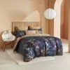 Kas Mika Cotton Quilt Cover Set Navy 1 Kas Mika Cotton Quilt Cover Set Navy -Bed Linen store 629142 C 0410 00
