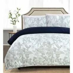 Jane Lamerton Home Afternoon Cotton Sateen Quilt Cover Set King Bed Grey King