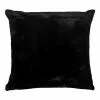 Soren Nevada Faux Fur Cushion 50x50cm Black -Bed Linen store 630732 C 0001 00