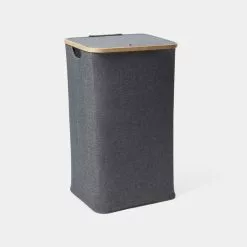 Soren Square Laundry Hamper Charcoal