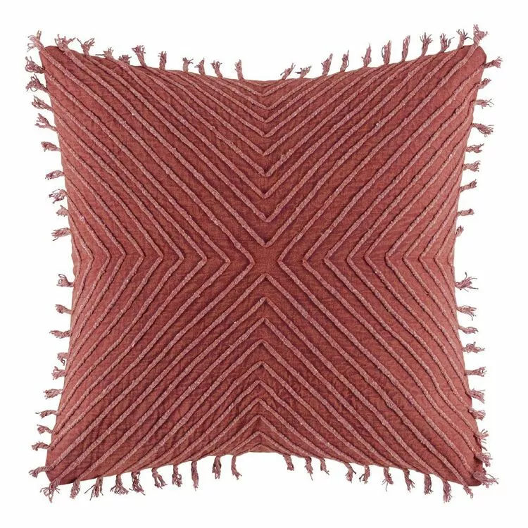 Kas Oscelace Cushion 50x50cm Rust 3 Kas Oscelace Cushion 50x50cm Rust