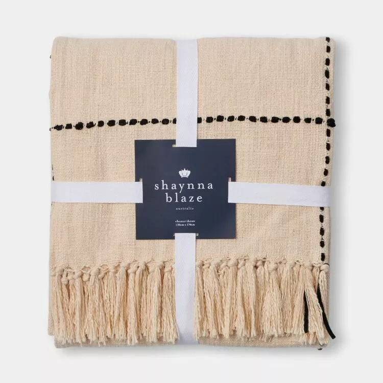 Shaynna Blaze Chester Throw 130x170cm Natural 130 X 170 Cm 5 Shaynna Blaze Chester Throw 130x170cm Natural 130 X 170 Cm - Image 3