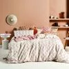 Linen House Aida Quilt Cover Set Coral -Bed Linen store 634090 C 0680 26