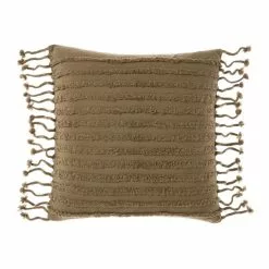 Linen House Dunaway Cushion 48x48cm Timber 48 X 48 Cm