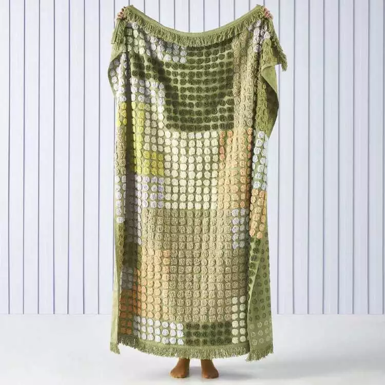 Linen House McKenzie Throw 130x170cm Fern 130 X 170 Cm 3 Linen House McKenzie Throw 130x170cm Fern 130 X 170 Cm