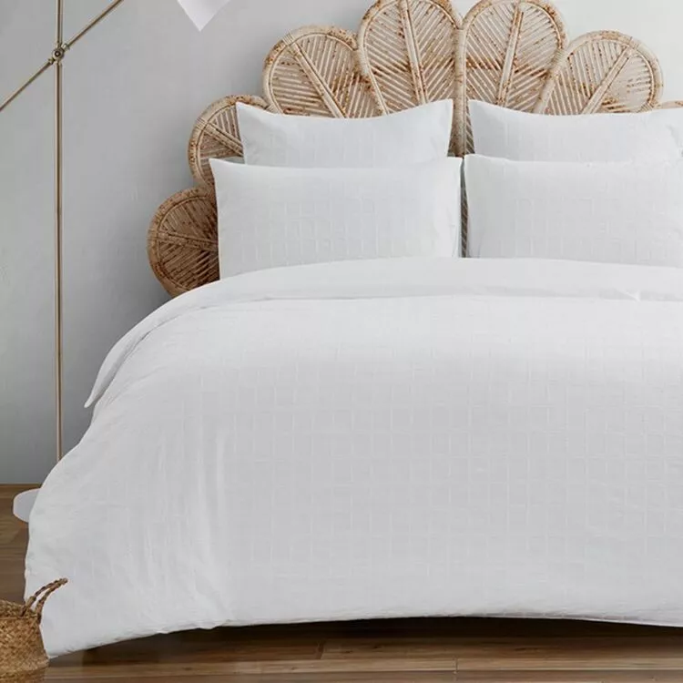 Chyka Home Mills Cotton Jacquard Quilt Cover Set Multicoloured 3 Chyka Home Mills Cotton Jacquard Quilt Cover Set Multicoloured