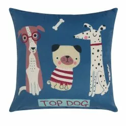 Happy Kids Puppy Club Filled Cushion 40x40cm Multicoloured 40 X 40 Cm