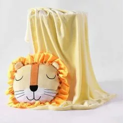 Happy Kids Lion Novelty Throw With Cushion 48x46cm Multicoloured 9 Happy Kids Lion Novelty Throw With Cushion 48x46cm Multicoloured -Bed Linen store BP626525001 multi msc