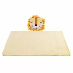 Happy Kids Lion Novelty Throw With Cushion 48x46cm Multicoloured