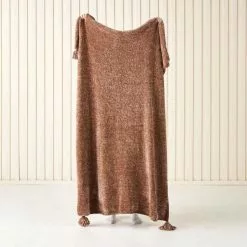 Linen House Hara Throw 130 X 170 Brandy 130 X 170 Cm