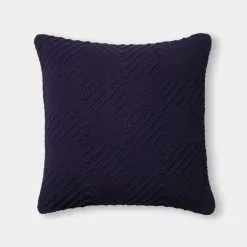 Shaynna Blaze Langton Cushion 50 X 50 Cm Navy 50 X 50 Cm