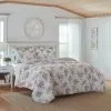 Laura Ashley Keighley Coverlet Set Queen Bed Lilac Queen -Bed Linen store BP640989001 lilac