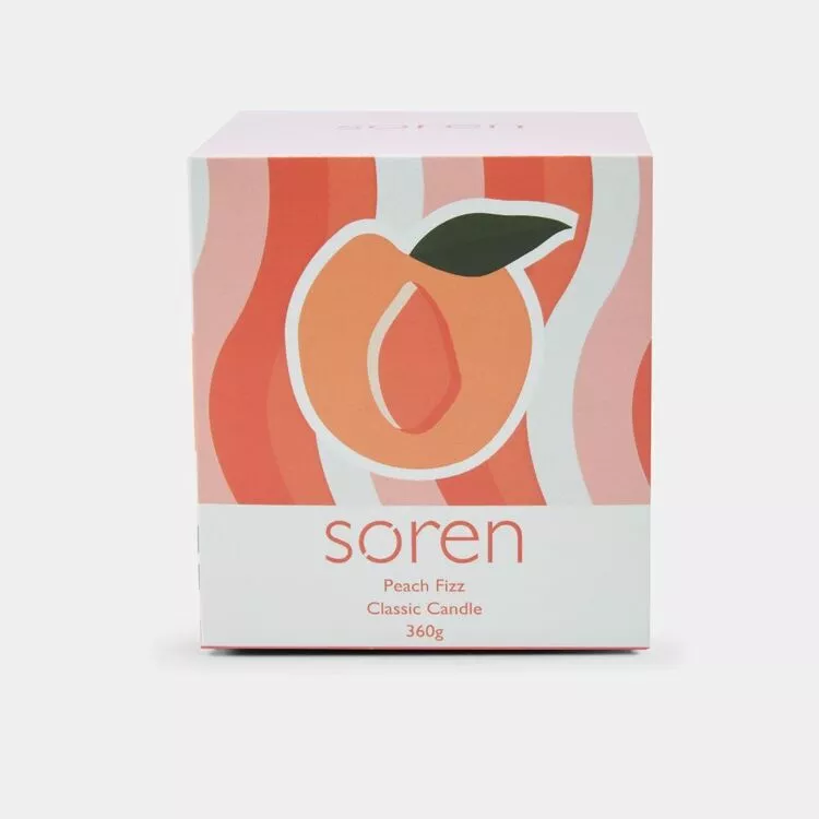 Soren Peach Fizz Candle 360 G 5 Soren Peach Fizz Candle 360 G - Image 3