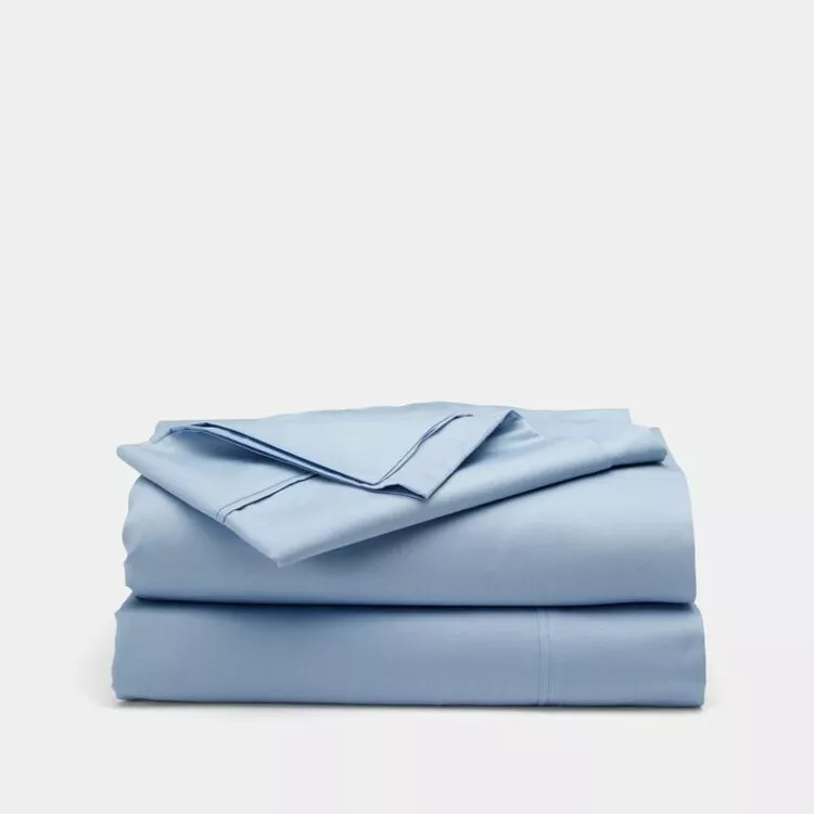 Dri Glo 375 Thread Count Cotton Lyocell Sheet Set Blue 4 Dri Glo 375 Thread Count Cotton Lyocell Sheet Set Blue - Image 2