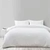 Soren Clipped Clarity Quilt Cover Set White -Bed Linen store BP643447001 white 4