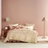 Linen House Capri Cotton Quilt Cover Set Peach -Bed Linen store BP643553001 peach