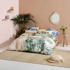 Linen House Toulon Cotton Quilt Cover Set Multicoloured