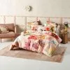 Linen House Reggiani Cotton Sateen Quilt Cover Set Super King Bed Pink Super King -Bed Linen store BP643590001 pink