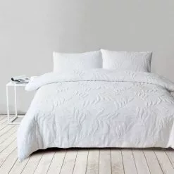 Soren Wembley Tufted Quilt Cover Set White 9 Soren Wembley Tufted Quilt Cover Set White -Bed Linen store BP645854001 white