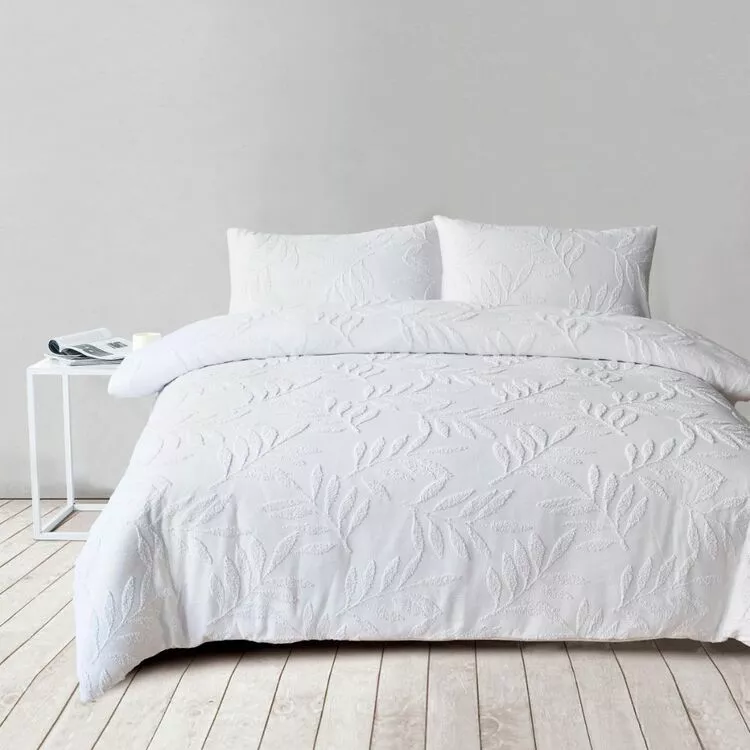 Soren Wembley Tufted Quilt Cover Set White 4 Soren Wembley Tufted Quilt Cover Set White - Image 2