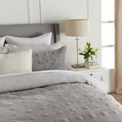 Jane Lamerton Home Nova Quilted Quilt Cover Set Grey 10 Jane Lamerton Home Nova Quilted Quilt Cover Set Grey -Bed Linen store BP645926001 grey
