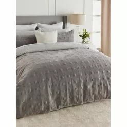 Jane Lamerton Home Nova Quilted Quilt Cover Set Grey