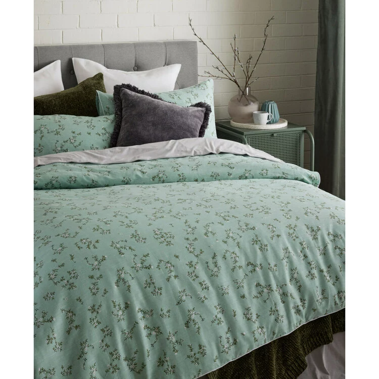 Chyka Home Gardener Textured Cotton Quilt Cover Set Multicoloured 4 Chyka Home Gardener Textured Cotton Quilt Cover Set Multicoloured - Image 2