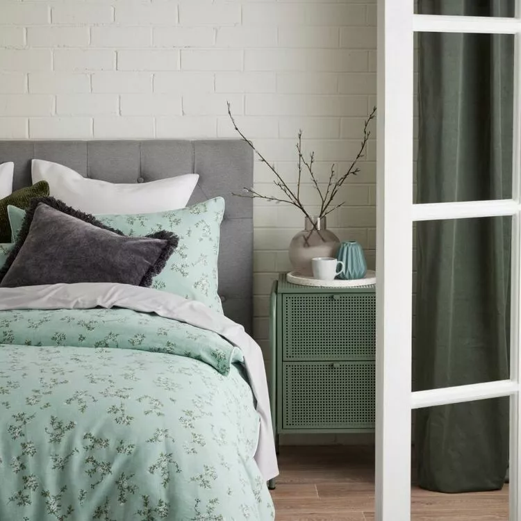 Chyka Home Gardener Textured Cotton Quilt Cover Set Multicoloured 3 Chyka Home Gardener Textured Cotton Quilt Cover Set Multicoloured