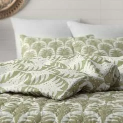 Dri Glo Ilika Quilted Quilt Cover Set Sage -Bed Linen store BP646458001 sage 2