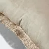 Elysian Velvet Fringe Cushion Linen 50 X 50 Cm 1 Elysian Velvet Fringe Cushion Linen 50 X 50 Cm -Bed Linen store BP647422001 linen 2