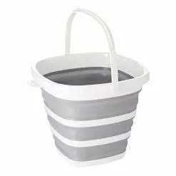 Seymours Collapse-A Bucket Square 10L Grey -Bed Linen store SP 564842