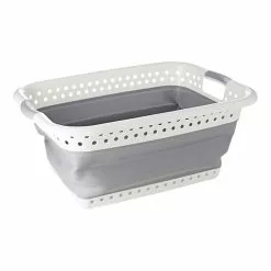 Seymours Collapse-A Laundry Basket 37L Grey -Bed Linen store SP 564848