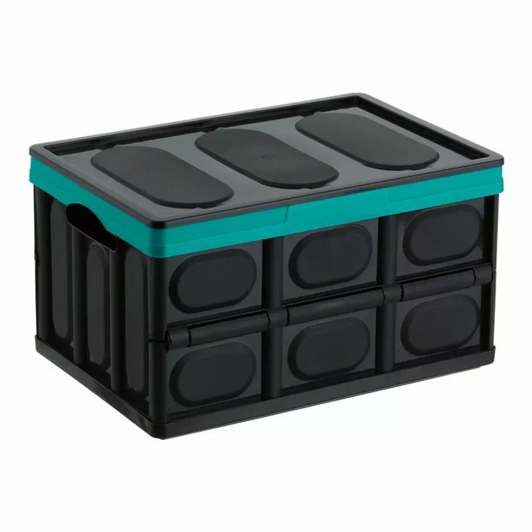 Seymours Collapse-A Storage Crate 46L Teal 3 Seymours Collapse-A Storage Crate 46L Teal