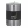 Amalfi Ribbed Unscented Pillar Candle Grey 2 Amalfi Ribbed Unscented Pillar Candle Grey -Bed Linen store SP 625780