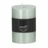 Amalfi Ribbed Unscented Pillar Candle Green 2 Amalfi Ribbed Unscented Pillar Candle Green -Bed Linen store SP 625782