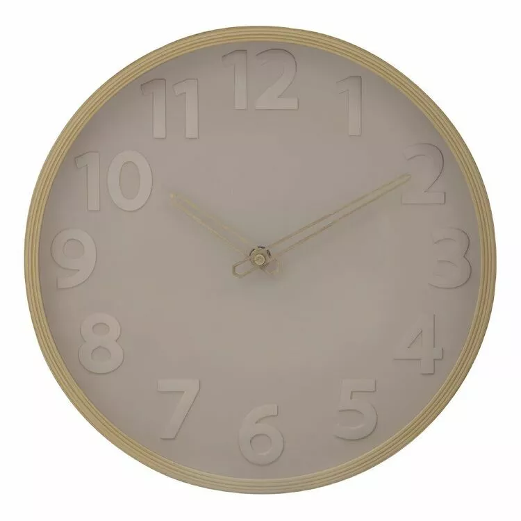 Emporium Hildie Wall Clock 30.5x4.1x30.5cm Pink/Natural 3 Emporium Hildie Wall Clock 30.5x4.1x30.5cm Pink/Natural
