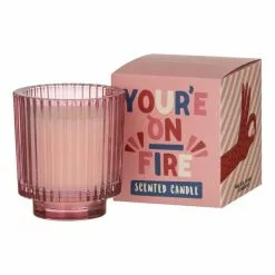Emporium You're On Fire Candle 9 X 10 Cm Pink