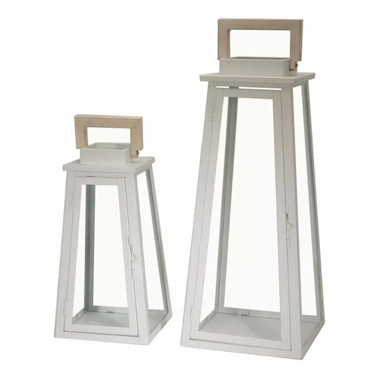 Amalfi Rogue Lakeshore Lanterns Set Of 2 White 32 Cm & 47.3 Cm 3 Amalfi Rogue Lakeshore Lanterns Set Of 2 White 32 Cm & 47.3 Cm