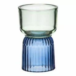 Amalfi Palais Candle Holder 10.5 X 16.5 Cm Cobalt