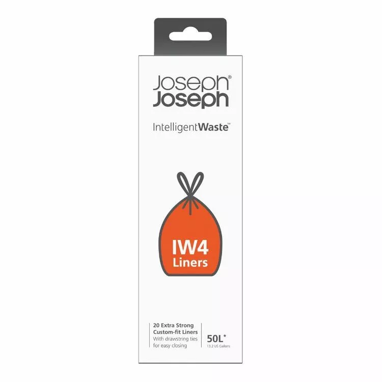 Joseph Joseph IW4 50 Litre Custom-Fit Bin Liners (20 Pack) 3 Joseph Joseph IW4 50 Litre Custom-Fit Bin Liners (20 Pack)