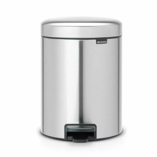 Brabantia Pedal Bin NewICON 5L FPP Matte Steel -Bed Linen store SP 636949